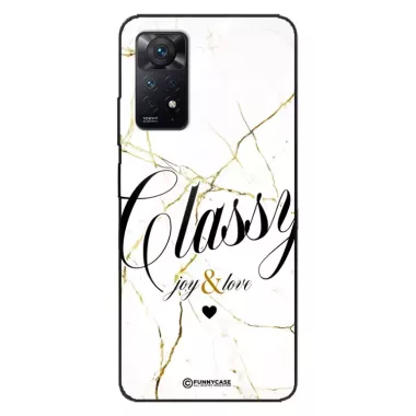 Etui Black Case Glass Marble Elegance do XIAOMI REDMI NOTE 11 PRO 4G Marmurkowe
