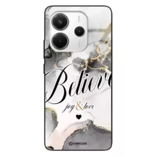 Etui Black Case Glass Marble Elegance do XIAOMI REDMI NOTE 14 4G Marmurkowe