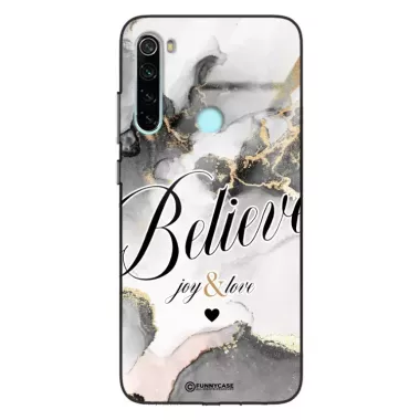 Etui Black Case Glass Marble Elegance do XIAOMI REDMI NOTE 8 2021 Marmurkowe