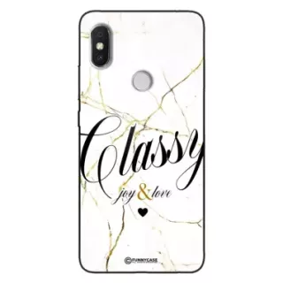 Etui Black Case Glass Marble Elegance do XIAOMI REDMI S2 Marmurkowe