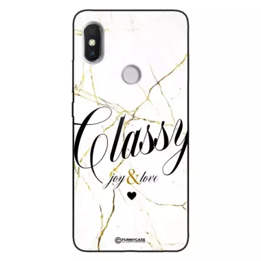 Etui Black Case Glass Marble Elegance do XIAOMI REDMI S2 Marmurkowe