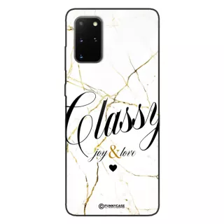Etui Black Case Glass Marble Elegance do SAMSUNG S20 PLUS 5G Marmurkowe