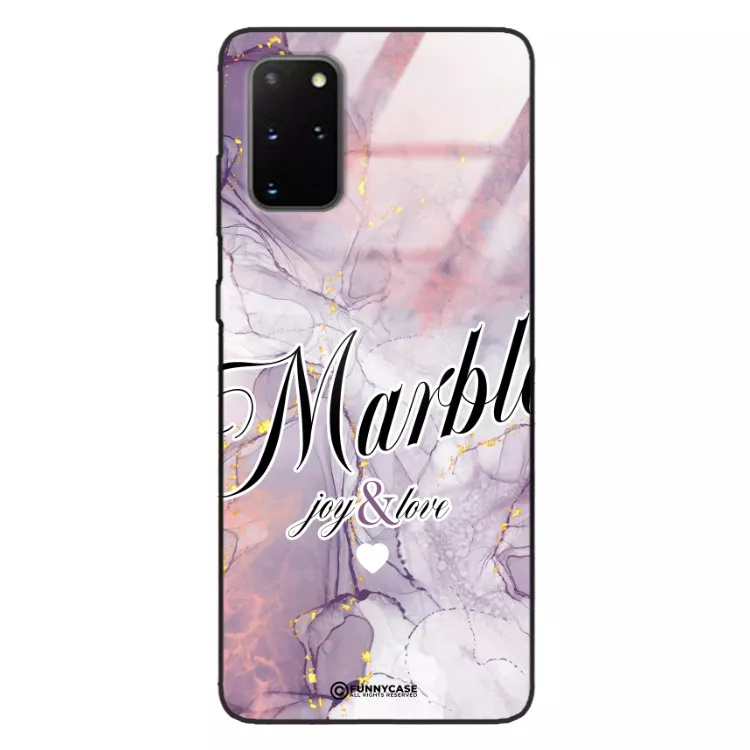 Etui Black Case Glass Marble Elegance do SAMSUNG S20 PLUS Marmurkowe