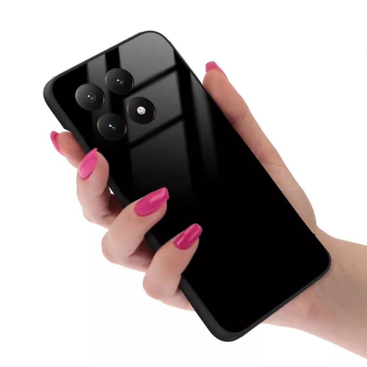 ETUI BLACK CASE GLASS NA TELEFON XIAOMI REDMI 15T CZARNY