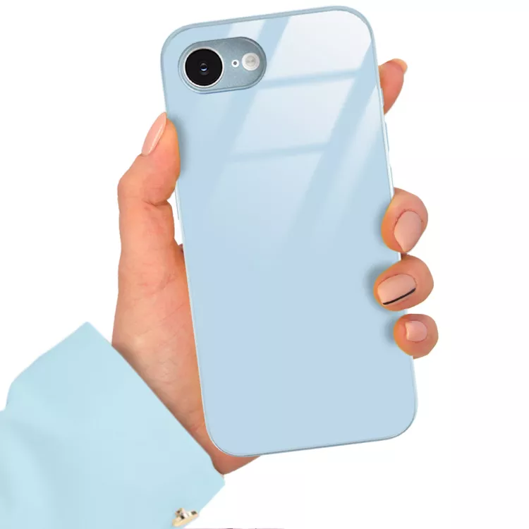 ETUI BLUE CASE GLASS APPLE IPHONE 16E MAX ST_COL101