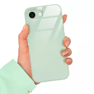 ETUI MINT CASE GLASS APPLE IPHONE 16E ST_COL102