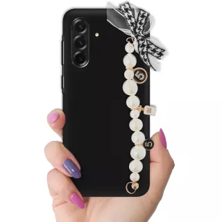 ETUI SMOOTH Z ŁAŃCUSZKIEM NA TELEFON SAMSUNG GALAXY A37 5G CZARNY