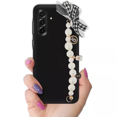 ETUI SMOOTH Z ŁAŃCUSZKIEM NA TELEFON SAMSUNG GALAXY S26 CZARNY