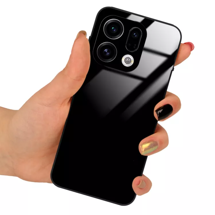 ETUI BLACK CASE GLASS NA TELEFON OPPO FIND X9 5G CZARNY