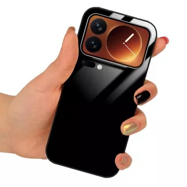 ETUI BLACK CASE GLASS NA TELEFON XIAOMI 17 PRO CZARNY