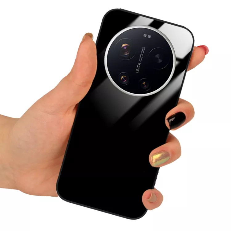 ETUI BLACK CASE GLASS NA TELEFON XIAOMI REDMI NOTE 15 PRO 4G CZARNY