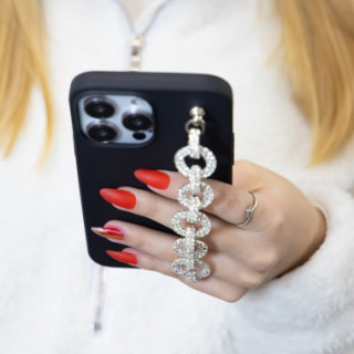 ETUI SMOOTH Z ŁAŃCUSZKIEM BLINK 113 NA TELEFON MOTOROLA EDGE 70 CZARNY