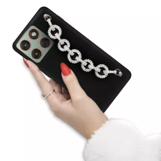 ETUI SMOOTH Z ŁAŃCUSZKIEM BLINK 113 NA TELEFON MOTOROLA EDGE 70 CZARNY