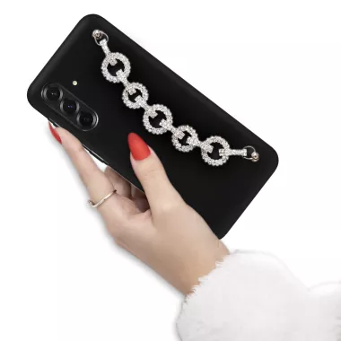 ETUI SMOOTH Z ŁAŃCUSZKIEM BLINK 113 NA TELEFON SAMSUNG GALAXY A37 5G CZARNY