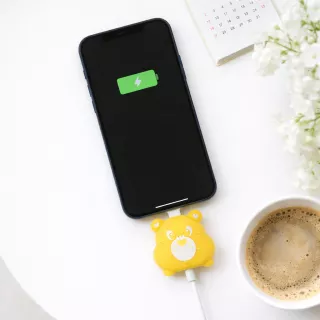 Osłonka na kabel – Żółty Troskliwy Miś