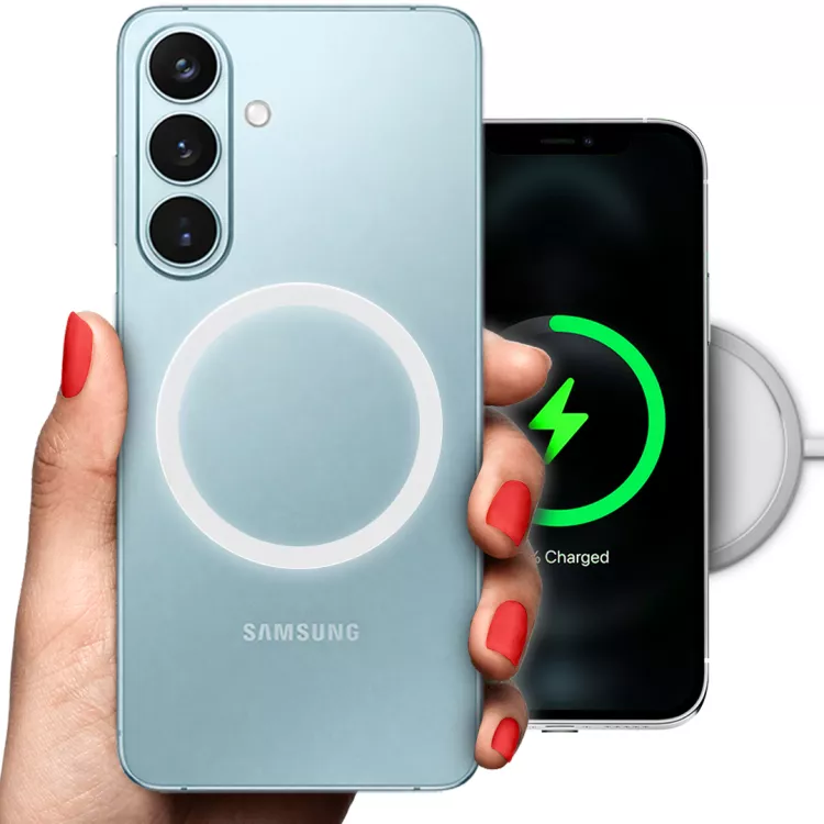 ETUI CLEAR 2mm RING MAGSAFE NA TELEFON SAMSUNG GALAXY S26 BIAŁY