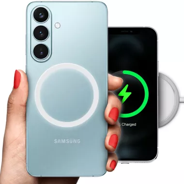 ETUI CLEAR 2mm RING MAGSAFE NA TELEFON SAMSUNG GALAXY S26 BIAŁY