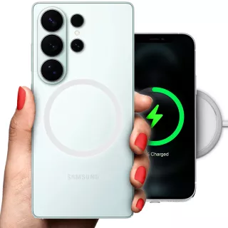 ETUI CLEAR 2mm RING MAGSAFE NA TELEFON SAMSUNG GALAXY S26 ULTRA BIAŁY