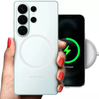 ETUI CLEAR 2mm RING MAGSAFE NA TELEFON SAMSUNG GALAXY S26 ULTRA BIAŁY