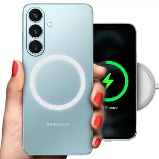 ETUI CLEAR 2mm RING MAGSAFE NA TELEFON SAMSUNG GALAXY S26 PLUS BIAŁY