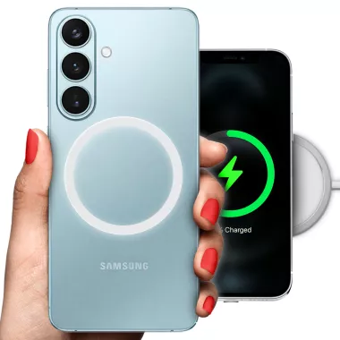 ETUI CLEAR 2mm RING MAGSAFE NA TELEFON SAMSUNG GALAXY S26 PLUS BIAŁY