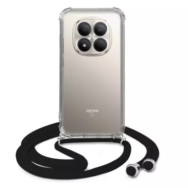 ETUI CROSSBODY NA TELEFON XIAOMI REDMI NOTE 15 PRO 5G CZARNY Sznurek Smycz