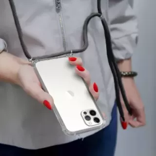 ETUI CROSSBODY NA TELEFON XIAOMI REDMI NOTE 15 5G CZARNY Sznurek Smycz