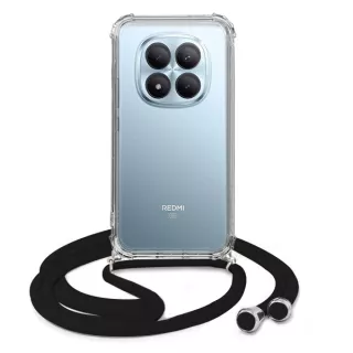 ETUI CROSSBODY NA TELEFON XIAOMI REDMI NOTE 15 PRO PLUS 5G CZARNY Sznurek Smycz