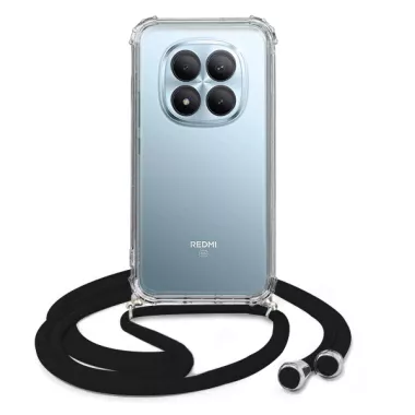 ETUI CROSSBODY NA TELEFON XIAOMI REDMI NOTE 15 PRO PLUS 5G CZARNY Sznurek Smycz