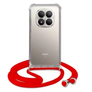 ETUI CROSSBODY NA TELEFON XIAOMI REDMI NOTE 15 PRO 5G CZERWONY Sznurek Smycz