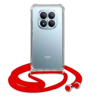 ETUI CROSSBODY NA TELEFON XIAOMI REDMI NOTE 15 PRO PLUS 5G CZERWONY Sznurek Smycz
