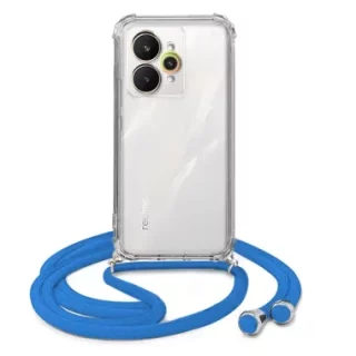 ETUI CROSSBODY NA TELEFON REALME 15 PRO NIEBIESKI Sznurek Smycz