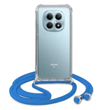 ETUI CROSSBODY NA TELEFON XIAOMI REDMI NOTE 15 5G NIEBIESKI Sznurek Smycz