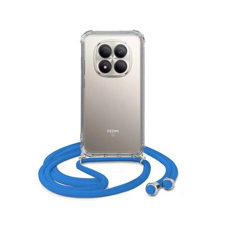 ETUI CROSSBODY NA TELEFON XIAOMI REDMI NOTE 15 PRO 5G NIEBIESKI Sznurek Smycz