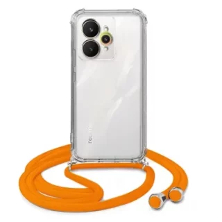 ETUI CROSSBODY NA TELEFON REALME 15 POMARAŃCZOWY Sznurek Smycz