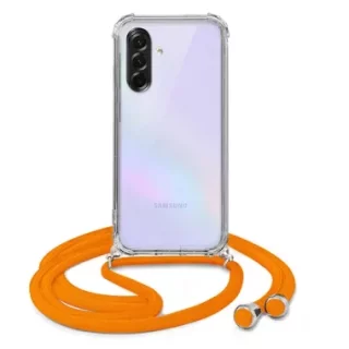 ETUI CROSSBODY NA TELEFON SAMSUNG GALAXY A37 5G POMARAŃCZOWY Sznurek Smycz