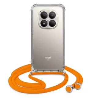 ETUI CROSSBODY NA TELEFON XIAOMI REDMI NOTE 15 PRO 5G POMARAŃCZOWY Sznurek Smycz