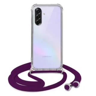 ETUI CROSSBODY NA TELEFON SAMSUNG GALAXY A37 5G ŚLIWKOWY Sznurek Smycz