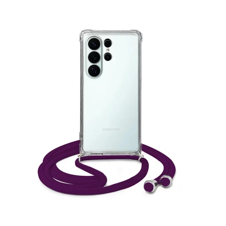 ETUI CROSSBODY NA TELEFON SAMSUNG GALAXY S26 ULTRA ŚLIWKOWY Sznurek Smycz