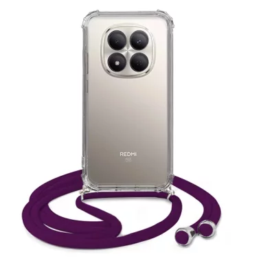 ETUI CROSSBODY NA TELEFON XIAOMI REDMI NOTE 15 PRO 5G ŚLIWKOWY Sznurek Smycz