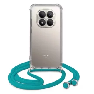 ETUI CROSSBODY NA TELEFON XIAOMI REDMI NOTE 15 PRO 5G TURKUSOWY Sznurek Smycz