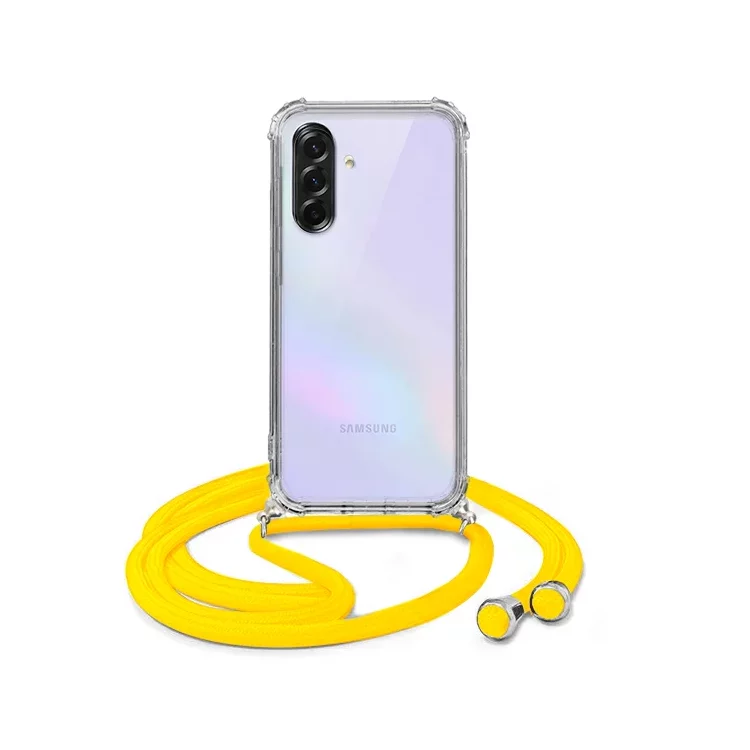 ETUI CROSSBODY NA TELEFON SAMSUNG GALAXY A37 5G ŻÓŁTY Sznurek Smycz