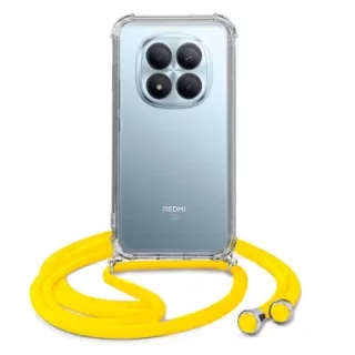 ETUI CROSSBODY NA TELEFON XIAOMI REDMI NOTE 15 PRO PLUS 5G ŻÓŁTY Sznurek Smycz