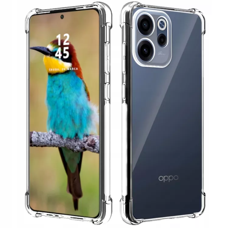 ETUI ANTISHOCK DO OPPO RENO 15F 5G Transparentny Top Ochronne