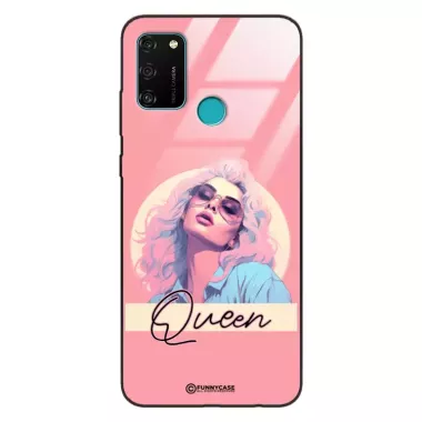 Etui Black Case Glass Hipster Babe do HUAWEI HONOR 9A Glamour Queen ST_HIB100