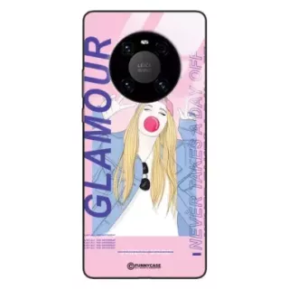 Etui Black Case Glass Hipster Babe do HUAWEI MATE 40 PRO Glamour ST_HIB118