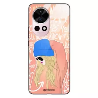 Etui Black Case Glass Hipster Babe do HUAWEI NOVA 12 PRO Lifestyle ST_HIB114