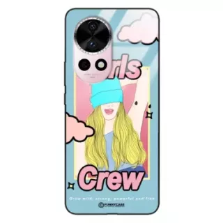 Etui Black Case Glass Hipster Babe do HUAWEI NOVA 12 ULTRA Girl Power Pop Art. ST_HIB115
