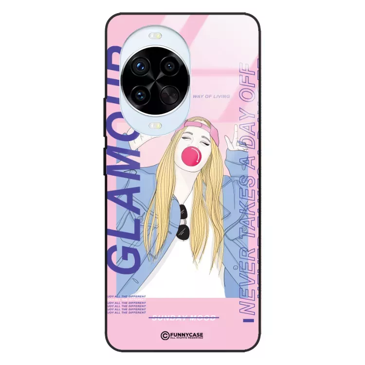 Etui Black Case Glass Hipster Babe do HUAWEI NOVA 14 PRO 5G Glamour ST_HIB118