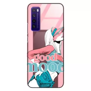 Etui Black Case Glass Hipster Babe do HUAWEI NOVA 7 Glamour ST_HIB123